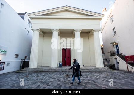 Brighton, 2. Januar 2026: Brighton's Unitarian Church on New Road Stockfoto