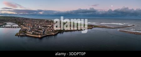 Berwick upon Tweed aus der Luft aus dem Süden der Stadt Stockfoto