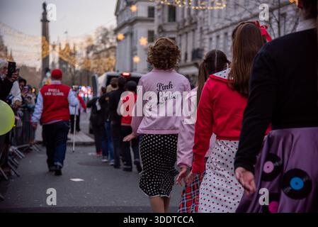 London, Großbritannien. Januar 2026. Darsteller, die während der Londoner Neujahrsparade 2026 zu sehen waren. Quelle: SOPA Images Limited/Alamy Live News Stockfoto