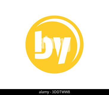 NACH Sportemblem oder Teamlogo. Balllogo mit einer Kombination aus Anfangsbuchstaben B und Y für Bälle, Sportfirma, Training, Vereinsabzeichen. Vektor Stock Vektor