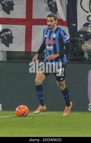 Bergamo, Italien. Januar 2026. Davide Zappacosta von Atalanta BC. Spielen Sie den Ball beim Spiel Atalanta BC vs AS Roma, 18° Serie A Enilive 2025-26 in der New Balance Arena in Bergamo (BG), Italien, am 03. Januar 2026. Quelle: Unabhängige Fotoagentur/Alamy Live News Stockfoto