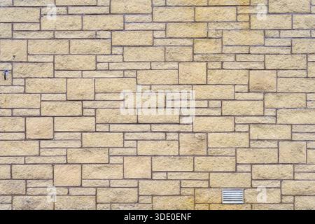 Rekonstituierte Steinmauer, UK Stockfoto
