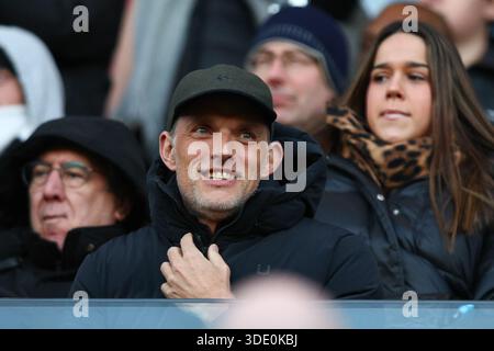 LONDON, UK - 4. Januar 2026: England-Cheftrainer Thomas Tuchel sieht beim Spiel der Premier League zwischen Fulham FC und Liverpool FC im Craven Cottage an (Credit: Craig Mercer/Alamy Live News) Stockfoto