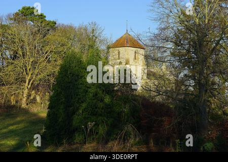 Kirche der Heiligen Maria der Jungfrau, Clothall Stockfoto