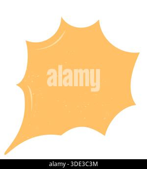 Organischer, Handgezeichneter Grunge-Sprachaufkleber Stock Vektor