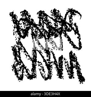 Echte Handgezeichnete Kreide Grunge Textur Stock Vektor