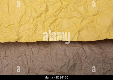 Zerknitterter Textureffekt. Zerknitterte Papierstruktur Stockfoto