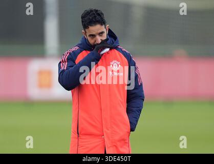 Aktenfoto vom 01/25 von Ruben Amorim. Ruben Amorim wurde als Cheftrainer von Manchester United entlassen, wie der Premier League-Club mitteilte. Ausgabedatum: Montag, 5. Januar 2026. Stockfoto