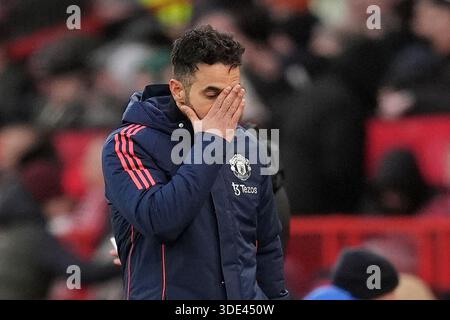 Aktenfoto vom 12/24 von Ruben Amorim. Ruben Amorim wurde als Cheftrainer von Manchester United entlassen, wie der Premier League-Club mitteilte. Ausgabedatum: Montag, 5. Januar 2026. Stockfoto