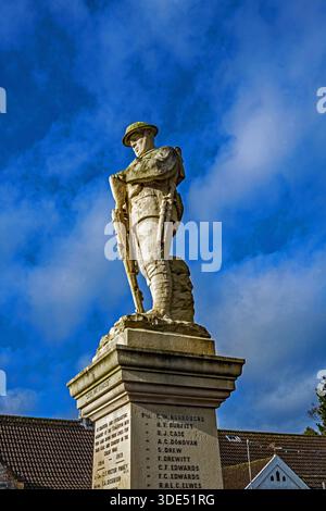 Somerton. Soldier War Memorial. Somerset. UK Stockfoto