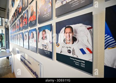 Frankreich. Januar 2026. © PHOTOPQR/JOURNAL DU CENTRE/Pierre Destrade ; ; 05/01/2026 ; Thomas PESQUET. Conference de presse a l'agence spatiale europenne (ESA) de la Nivernaise -SophieADENOT, Astronaute francaise qui partira sur l'ISS pour la Mission Epsilon le 15 fevrier 2025. KÖLN. 05/01/2025. Fotos Pierre Destrade. ESPACE/ESA/CONQUETE SPATIALE/ASTRONAUTE/PILOTE/LUNE/ISS Köln, Deutschland, 5. januar 2025 Besuch der ESA - nach einer Pressekonferenz mit SophieAdenot, französischer Astronaut, der am 15. Februar zur Mission Epsilon aufbrechen wird. Quelle: MAXPPP/Alamy Live News Stockfoto