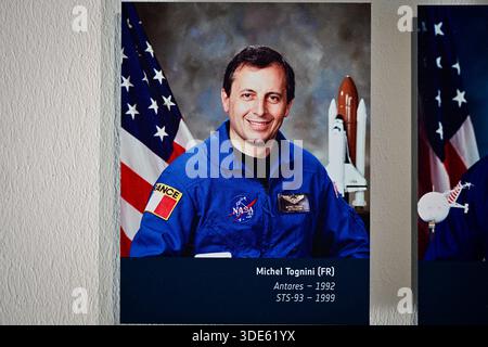 Frankreich. Januar 2026. © PHOTOPQR/JOURNAL DU CENTRE/Pierre Destrade ; ; 05/01/2026 ; Michel TOGNINI. Conference de presse a l'agence spatiale europenne (ESA) de la Nivernaise -SophieADENOT, Astronaute francaise qui partira sur l'ISS pour la Mission Epsilon le 15 fevrier 2025. KÖLN. 05/01/2025. Fotos Pierre Destrade. ESPACE/ESA/CONQUETE SPATIALE/ASTRONAUTE/PILOTE/LUNE/ISS Köln, Deutschland, 5. januar 2025 Besuch der ESA - nach einer Pressekonferenz mit SophieAdenot, französischer Astronaut, der am 15. Februar zur Mission Epsilon aufbrechen wird. Quelle: MAXPPP/Alamy Live News Stockfoto