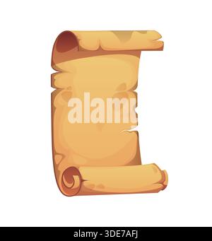 Alte Manuskripte, mittelalterliches Pergament Stock Vektor