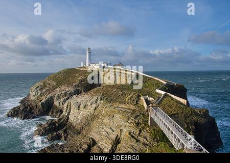 South Stack Lighthouse 2026, Anglesey< North Wales, Vereinigtes Königreich Stockfoto