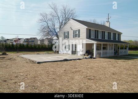 Ein Anbau an ein Wohnhaus in Pennsylvania, USA Stockfoto