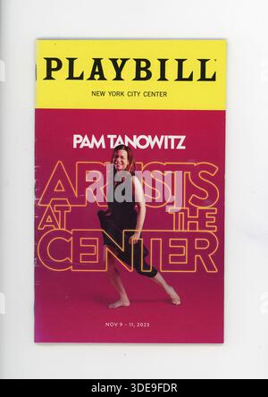 Playbill Magazine sind ein ikonischer Teil des Theatererlebnisses in New York City, 2025, USA Stockfoto