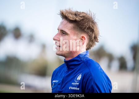 Oliva, Spanien. Januar 2026. Gent's Michal Skoras, fotografiert während des Wintertrainings der belgischen Fußballmannschaft KAA Gent, in Oliva, Spanien, Dienstag, den 06. Januar 2026. BELGA FOTO JASPER JACOBS Credit: Belga News Agency/Alamy Live News Stockfoto