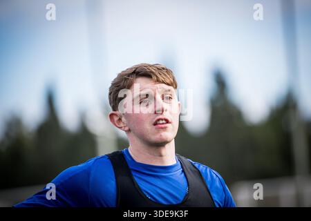 Oliva, Spanien. Januar 2026. Gent's Max Dean reagiert auf das Wintertrainingslager der belgischen Fußballmannschaft KAA Gent in Oliva, Spanien, Dienstag, den 06. Januar 2026. BELGA FOTO JASPER JACOBS Credit: Belga News Agency/Alamy Live News Stockfoto