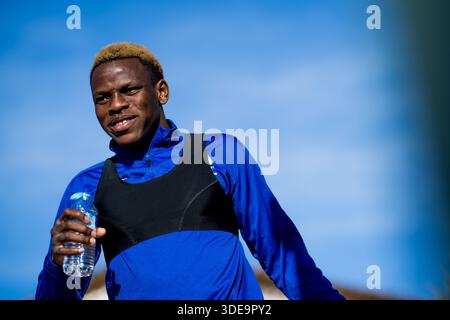 Oliva, Spanien. Januar 2026. Gent's Hyllarion Goore, fotografiert während des Wintertrainings der belgischen Fußballmannschaft KAA Gent in Oliva, Spanien, Dienstag, den 6. Januar 2026. BELGA FOTO JASPER JACOBS Credit: Belga News Agency/Alamy Live News Stockfoto