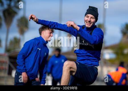 Oliva, Spanien. Januar 2026. Gent's Maksim Paskotsi, fotografiert während des Wintertrainings der belgischen Fußballmannschaft KAA Gent in Oliva, Spanien, Dienstag, den 6. Januar 2026. BELGA FOTO JASPER JACOBS Credit: Belga News Agency/Alamy Live News Stockfoto