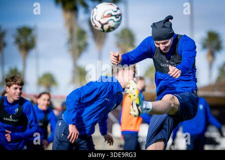 Oliva, Spanien. Januar 2026. Gent's Maksim Paskotsi, fotografiert während des Wintertrainings der belgischen Fußballmannschaft KAA Gent in Oliva, Spanien, Dienstag, den 6. Januar 2026. BELGA FOTO JASPER JACOBS Credit: Belga News Agency/Alamy Live News Stockfoto