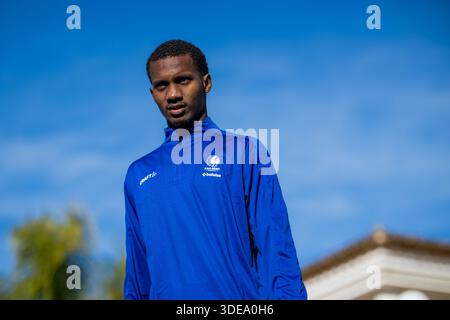 Oliva, Spanien. Januar 2026. Diallo Mamadou in Aktion während des Wintertrainings der belgischen Fußballmannschaft KAA Gent in Oliva, Spanien, Dienstag, den 06. Januar 2026. BELGA FOTO JASPER JACOBS Credit: Belga News Agency/Alamy Live News Stockfoto