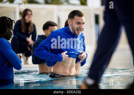 Oliva, Spanien. Januar 2026. Gent's Matties Volckaert, fotografiert während des Wintertrainings der belgischen Fußballmannschaft KAA Gent in Oliva, Spanien, Dienstag, den 06. Januar 2026. BELGA FOTO JASPER JACOBS Credit: Belga News Agency/Alamy Live News Stockfoto