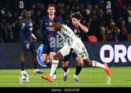 Paris, Frankreich. Januar 2026. Paris FC während des Pariser Derbys zwischen PSG und PFC im Parc des Princes am 4. Januar 2025. - 04/01/2026 - France/Ile-de-France (Region)/Paris - Julien Mattia/Le Pictorium Credit: LE PICTORIUM/Alamy Live News Stockfoto
