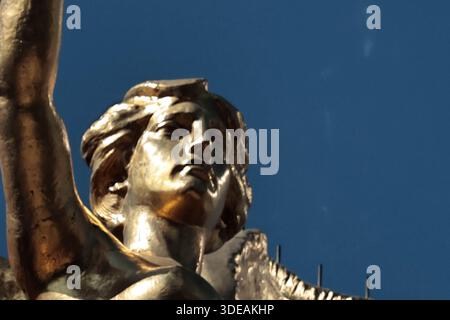 Eine allgemeine Ansicht, die das Angel of Independence Monument am 5. Januar 2026 in Mexiko zeigt. (Foto: Josue Pérez/Nexpher Images) Stockfoto