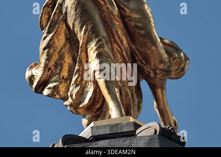 Eine allgemeine Ansicht, die das Angel of Independence Monument am 5. Januar 2026 in Mexiko zeigt. (Foto: Josue Pérez/Nexpher Images) Stockfoto