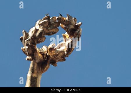 Eine allgemeine Ansicht, die das Angel of Independence Monument am 5. Januar 2026 in Mexiko zeigt. (Foto: Josue Pérez/Nexpher Images) Stockfoto