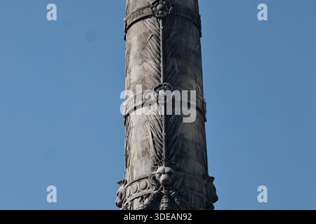 Eine allgemeine Ansicht, die das Angel of Independence Monument am 5. Januar 2026 in Mexiko zeigt. (Foto: Josue Pérez/Nexpher Images) Stockfoto