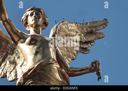 Eine allgemeine Ansicht, die das Angel of Independence Monument am 5. Januar 2026 in Mexiko zeigt. (Foto: Josue Pérez/Nexpher Images) Stockfoto