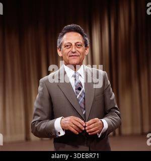 Dalli Dalli, Ratesendung mit Moderator Hans Rosenthal, Deutschland, Sendung vom 1. August 1985. Stockfoto