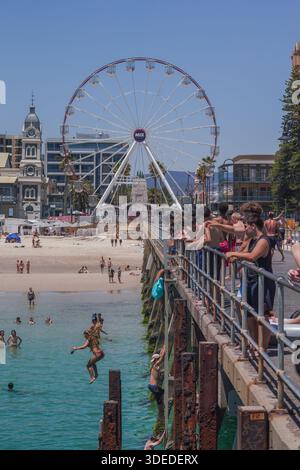 Glenelg Jetty Pier und Ferris Wheel, Adelaide Stockfoto