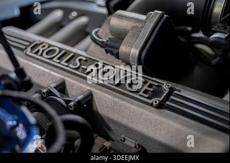 Serie VII Rolls Royce Phantom (2003-2017) britischer Luxuswagen, dieser Wagen aus der Zeit um 2005 Stockfoto