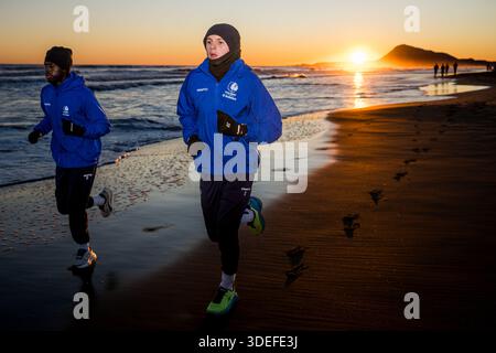 Oliva, Spanien. Januar 2026. Gent's Max Dean in Aktion während des Wintertrainings der belgischen Fußballmannschaft KAA Gent in Oliva, Spanien, Mittwoch, den 7. Januar 2026. BELGA FOTO JASPER JACOBS Credit: Belga News Agency/Alamy Live News Stockfoto