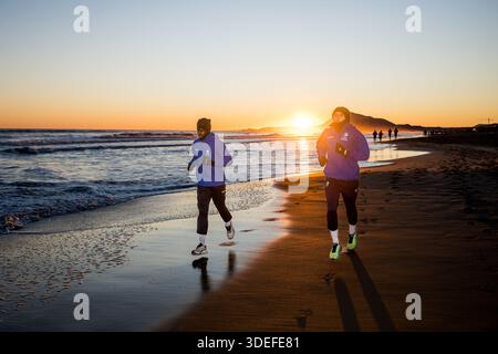 Oliva, Spanien. Januar 2026. Gent's Max Dean in Aktion während des Wintertrainings der belgischen Fußballmannschaft KAA Gent in Oliva, Spanien, Mittwoch, den 7. Januar 2026. BELGA FOTO JASPER JACOBS Credit: Belga News Agency/Alamy Live News Stockfoto