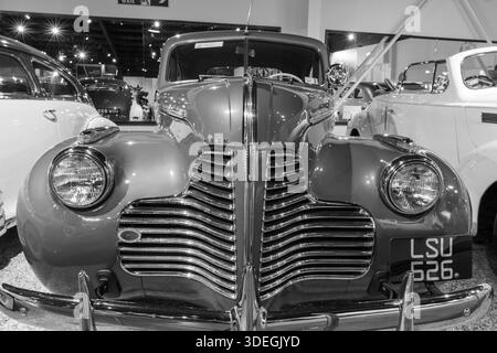 Sparkford.Somerset.Vereinigtes Königreich.12. Januar 2025.Ein zweitüriges Coupé der Buick Serie 40 aus dem Jahr 1940 ist im Haynes Motor Museum in Somerset zu sehen Stockfoto