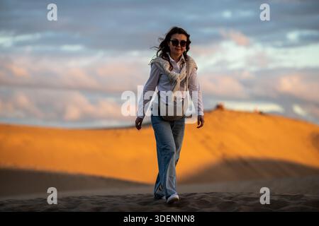 Maspalomas Dünen auf Gran Canaria Stockfoto