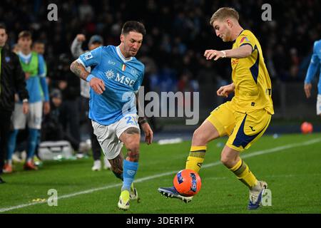 Neapel, Italien. Januar 2026. Matteo Politano die italienische Meisterschaft Serie A 2025-2026 Fußballspiel zwischen Neapel und Verona im Diego Armando Maradona Stadion, Italien (Felice de Martino/SPP) Credit: SPP Sport Press Photo. /Alamy Live News Stockfoto
