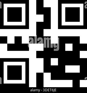 QR-Codevorlage für mobile App. PNG-qr-Code-Symbol. Vektorabbildung Stock Vektor