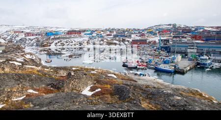 Hafen von Ilulissat, Grönland Stockfoto