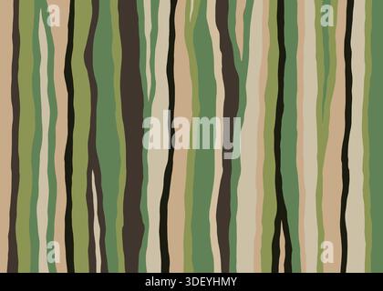 Abstrakte Natur Hand gezeichnete Linien Hintergrundmuster. Vektorabbildung Hintergrund mit flachem Design. Stock Vektor