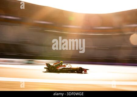 21 DE VRIES Nyck (nld), Mahindra Racing, Mahindra M12Electro, Action beim Mexico City Paulo ePrix, 2. Runde der ABB FIA Formel E Weltmeisterschaft 2025-26, auf dem Autodromo Hermanos Rodriguez vom 8. Bis 10. Januar 2025 in Mexiko-Stadt Stockfoto