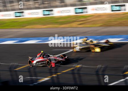 21 DE VRIES Nyck (nld), Mahindra Racing, Mahindra M12Electro, Action beim Mexico City Paulo ePrix, 2. Runde der ABB FIA Formel E Weltmeisterschaft 2025-26, auf dem Autodromo Hermanos Rodriguez vom 8. Bis 10. Januar 2025 in Mexiko-Stadt Stockfoto