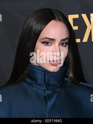 Los Angeles, USA. Januar 2026. Sofia Carson kam am 9. Januar 2026 zu den Astra Film Awards 2026 im Sofitel Los Angeles at Beverly Hills in Los Angeles, Kalifornien © Starbuck/ Credit: AFF/Alamy Live News Stockfoto