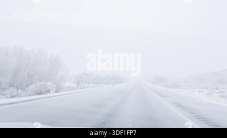 Ein Wintersturm durch den Westen von Colorado Stockfoto