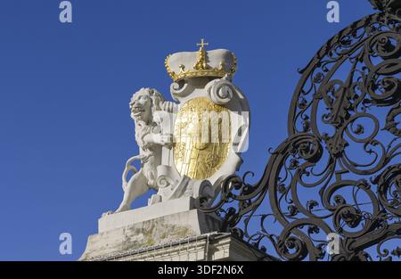 Haupttor, Schloss Belvedere, Oberes Belvedere, Wien, Österreich Stockfoto