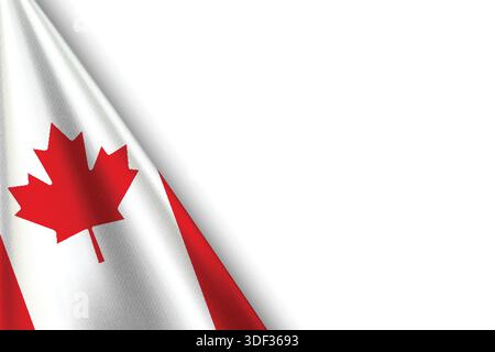 KANADA-Flagge mit Originalfarbe Stock Vektor